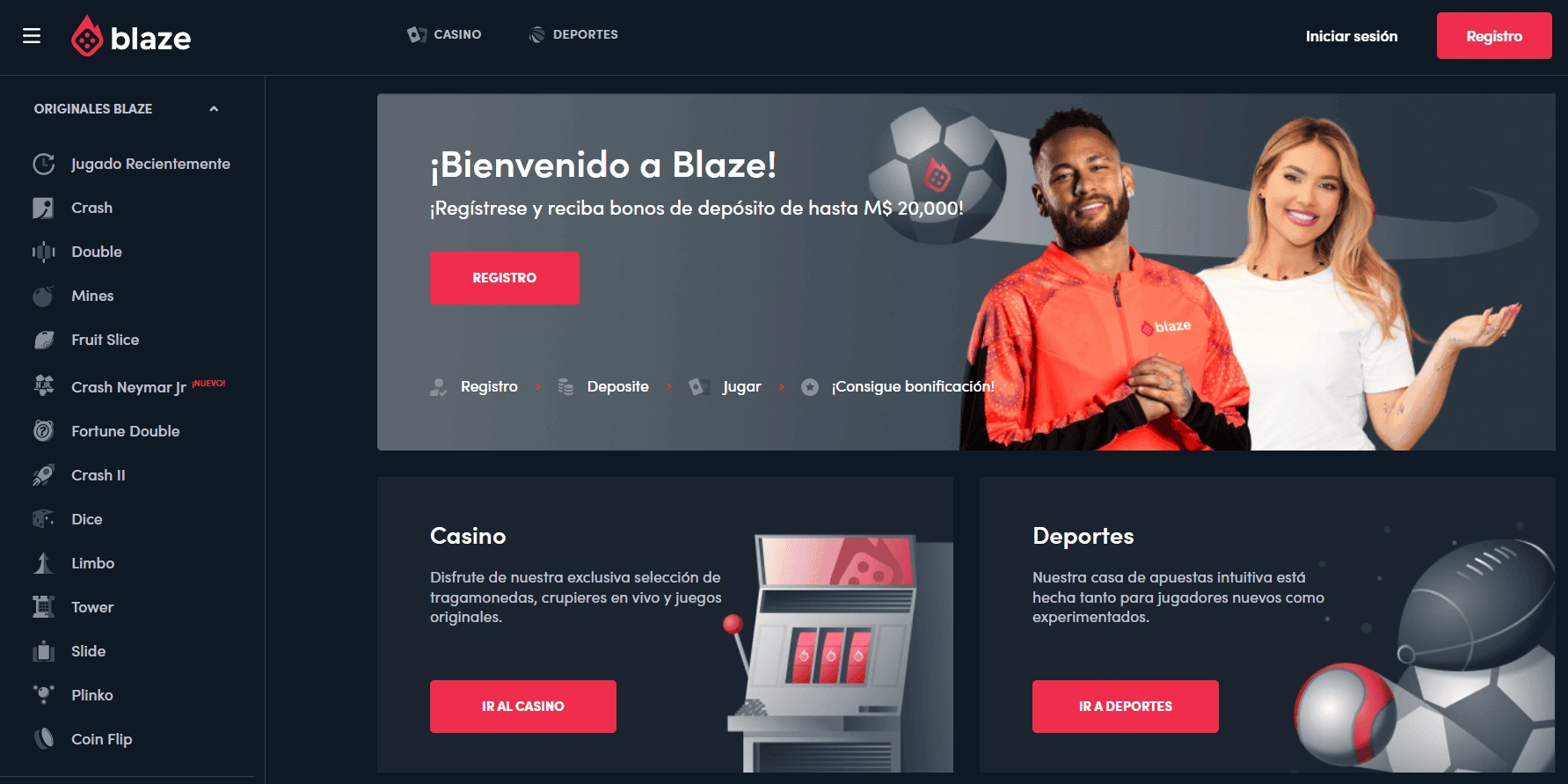 Métodos de pago en Blaze casino
