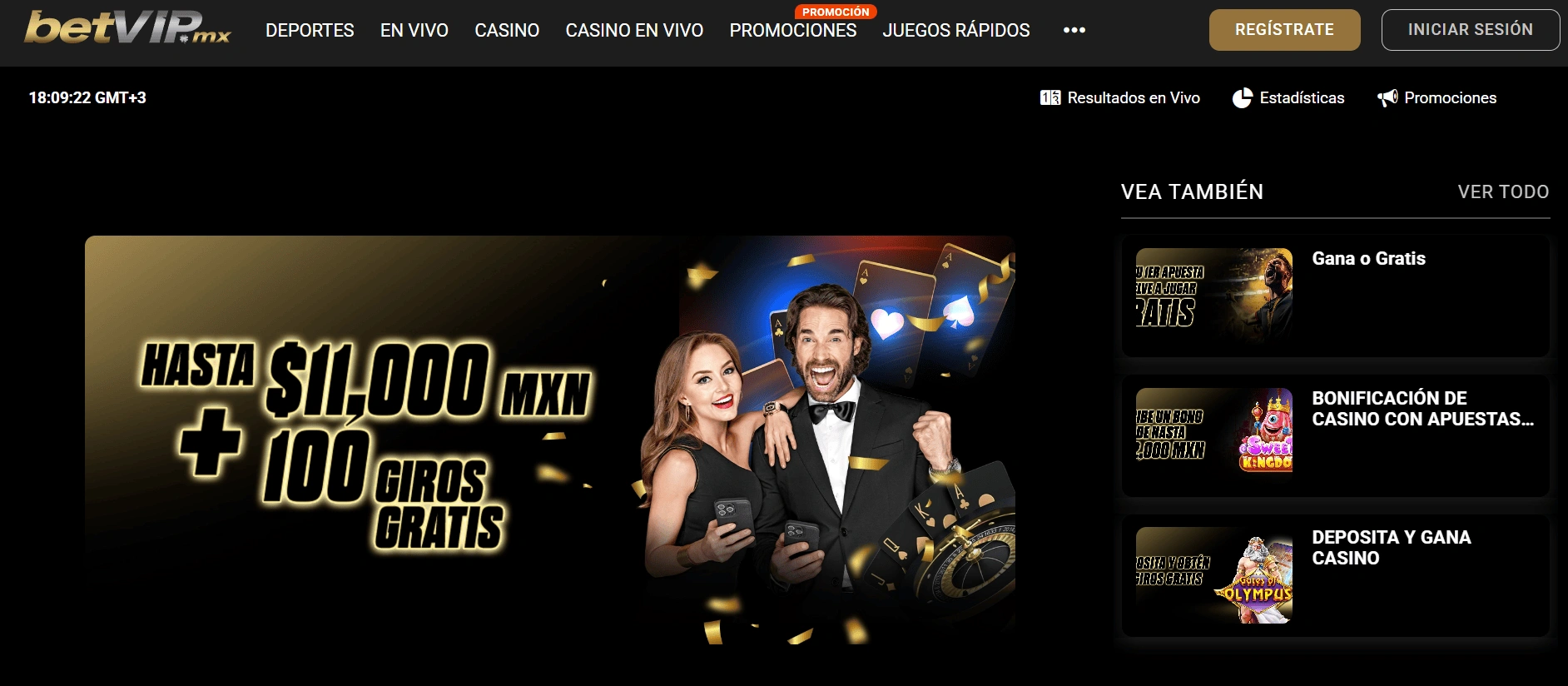 Bonificaciones en el casino BetVIP