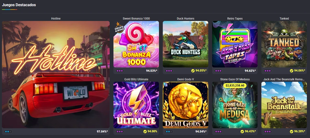 Juegos y apuestas en Coolbet casino